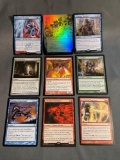 9 Card Lot of Magic the Gathering GOLD SYMBOL Rares and Foil Trading Cards from Binder Collection