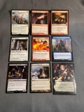 9 Card Lot of Magic the Gathering GOLD SYMBOL Rares and Foil Trading Cards from Binder Collection