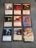 9 Card Lot of Magic the Gathering GOLD SYMBOL Rares and Foil Trading Cards from Binder Collection