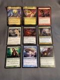 9 Card Lot of Magic the Gathering GOLD SYMBOL Rares and Foil Trading Cards from Binder Collection