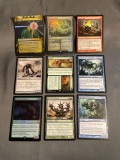 9 Card Lot of Magic the Gathering GOLD SYMBOL Rares and Foil Trading Cards from Binder Collection