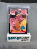 1987 Donruss Baseball #46 MARK MCGWIRE Athletics Rookie Trading Card