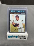 1971 Topps Baseball #640 FRANK ROBINSON Orioles Rookie Trading Card