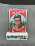 1959 Topps Baseball #525 JIM COATES New York Yankees Trading Card