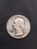 1945 United States Washington Silver Quarter -90% Silver Coin from Estate