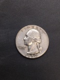 1952 United States Washington Silver Quarter -90% Silver Coin from Estate