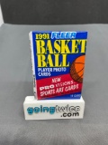 Factory Sealed 1991-92 Fleer Basketball 14 Card Pack from Vintage Hoard