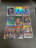 9 Card Lot of REFRACTORS and PRIZMS from Huge Collection - STARS, ROOKIES & MORE!