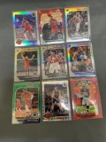 9 Card Lot of REFRACTORS and PRIZMS from Huge Collection - STARS, ROOKIES & MORE!