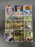 9 Card Lot of REFRACTORS and PRIZMS from Huge Collection - STARS, ROOKIES & MORE!