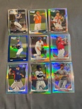 9 Card Lot of REFRACTORS and PRIZMS from Huge Collection - STARS, ROOKIES & MORE!