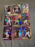 9 Card Lot of REFRACTORS and PRIZMS from Huge Collection - STARS, ROOKIES & MORE!