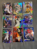 9 Card Lot of REFRACTORS and PRIZMS from Huge Collection - STARS, ROOKIES & MORE!