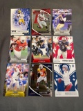 9 Card Lot of FOOTBALL ROOKIE CARDS - Mostly Newer Sets - STARS & FUTURE STARS!!