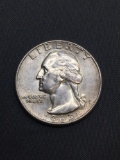 1963-D United States Washington Silver Quarter -90% Silver Coin from Estate