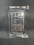 1 Troy Ounce .999 Fine Silver JOHNSON MATTHEY Silver Bullion Bar from Estate