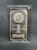 1 Troy Ounce .999 Fine Silver Morgan Dollar Design Silver Bullion Bar from Estate