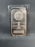 1 Troy Ounce .999 Fine Silver Morgan Dollar Design Silver Bullion Bar from Estate