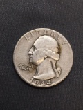 1944 United States Washington Silver Quarter -90% Silver Coin from Estate