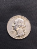 1952-S United States Washington Silver Quarter -90% Silver Coin from Estate