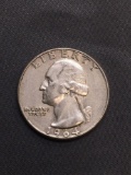 1964-D United States Washington Silver Quarter -90% Silver Coin from Estate