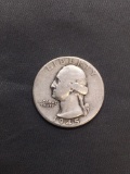 1945 United States Washington Silver Quarter -90% Silver Coin from Estate