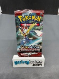 Factory Sealed Pokemon Sun & Moon CRIMSON INVASION 10 Card Booster Pack