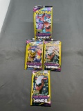 3 Count Lot of Factory Sealed Pokemon UNIFIED MINDS 3 Card Booster Packs from Retail Box