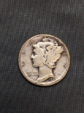 1936 United States Mercury Silver Dime - 90% Silver Coin from Estate