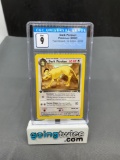 CGC Graded 2000 Pokemon Team Rocket 1st Edition #42 DARK PERSIAN Trading Card - MINT 9