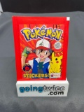 Factory Sealed 1999 POKEMON STICKERS 6 Sticker Vintage Pack