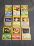 9 Card Lot of Vintage Pokemon 1ST EDITION Trading Cards from Recent Collection Find!