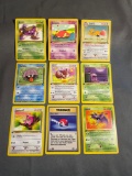 9 Card Lot of Vintage Pokemon 1ST EDITION Trading Cards from Recent Collection Find!