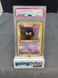 PSA Graded 1999 Pokemon Base Set 1st Edition Shadowless #50 GASTLY Trading Card - NM-MT 8