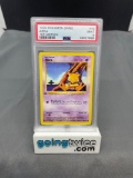 PSA Graded 1999 Pokemon Base Set 1st Edition Shadowless #43 ABRA Trading Card - MINT 9