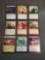 9 Card Lot of GOLD SYMBOL Rare Magic the Gathering Trading Cards from Binder Collection