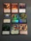 9 Card Lot of GOLD SYMBOL Rare Magic the Gathering Trading Cards from Binder Collection