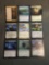 9 Card Lot of GOLD SYMBOL Rare Magic the Gathering Trading Cards from Binder Collection