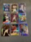 9 Card Lot of Mixed Sport REFRACTORS and PRIZMS Cards with Stars and Rookies