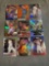 9 Card Lot of Mixed Sport REFRACTORS and PRIZMS Cards with Stars and Rookies