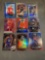 9 Card Lot of Mixed Sport REFRACTORS and PRIZMS Cards with Stars and Rookies