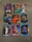 9 Card Lot of Mixed Sport REFRACTORS and PRIZMS Cards with Stars and Rookies