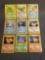 9 Card Lot of Vintage Base Set SHADOWLESS Pokemon from Childhood Collection