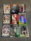 9 Card Lot of Mixed Sports SERIAL NUMBERED Cards with Stars and Rookies