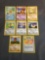 9 Card Lot of Vintage Base Set SHADOWLESS Pokemon from Childhood Collection