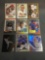 9 Card Lot of SERIAL NUMBERED Sports Cards with Stars & Rookies from Epic Collection