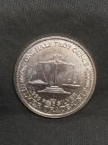 1/2 Troy Ounce .999 Fine Silver NW Territorial Mint Silver Bullion Round Coin