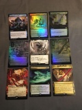 9 Card Lot of GOLD SYMBOL Rare Magic the Gathering Trading Cards from Binder Collection