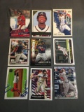 9 Card Lot of RONALD ACUNA Atlanta Braves Baseball Trading Cards from Awesome Collection