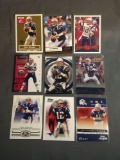 9 Card Lot of TOM BRADY New England Patriots Tampa Bay Buccaneers Football Trading Cards